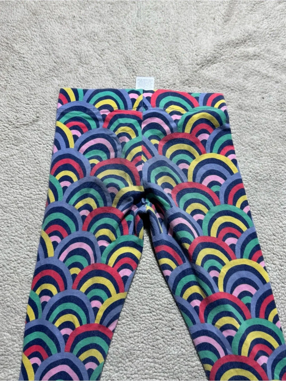 Mini Boden Girls 8-9Y Multicolor Rainbow Print Stretch Waist Sleepwear‎ Casual